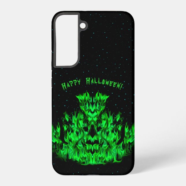 Flame Monster in The Starlight Sky Samsung Galaxy Case (Back)