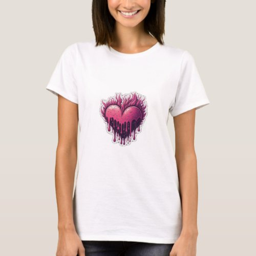  Flame of Affection Artful Sticker Collection T_Shirt