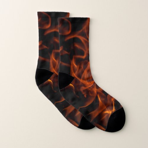 Flame Of Fire Ball Collection All_Over_Print Socks