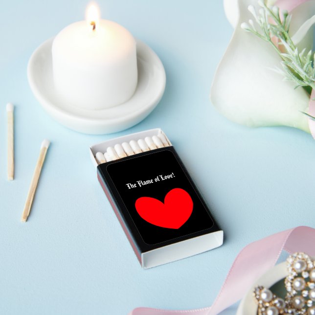 Flame of Love Black Matchboxes (Insitu)