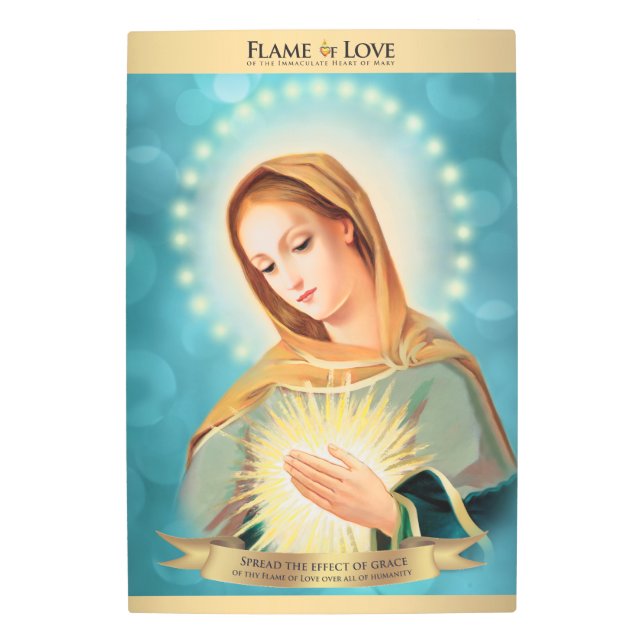 Flame of Love Icon 20"x30" Metal Wall Art (Front)