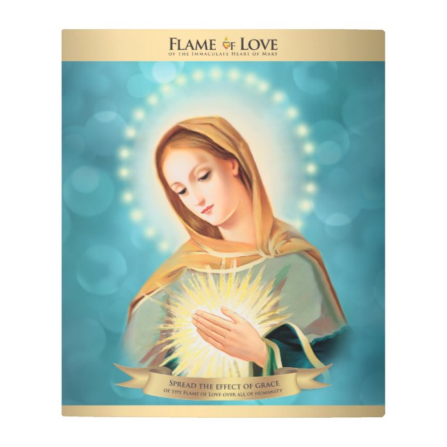 Flame of Love Icon Metal Wall Art (Front)