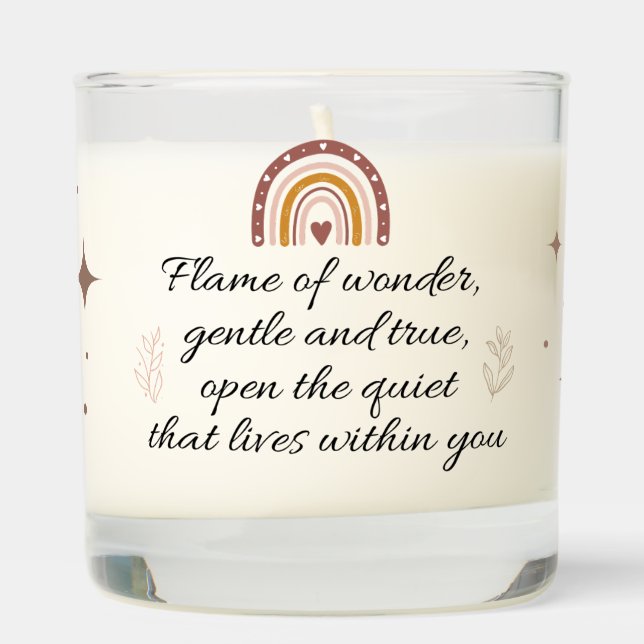 Flame of Wonder – Boho Inspired Candle Design (Right)