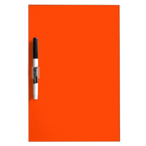 Flame Orange Solid Color  Classic  Elegant Dry Erase Board