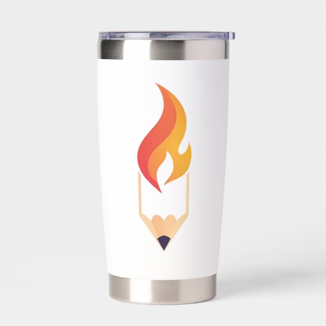 Flame pencil insulated tumbler (Left)
