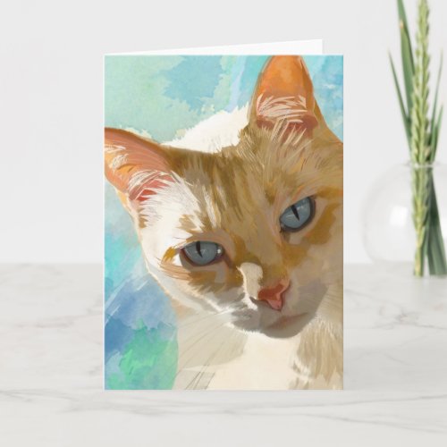 Flame Point Siamese Cat Greeting Cards