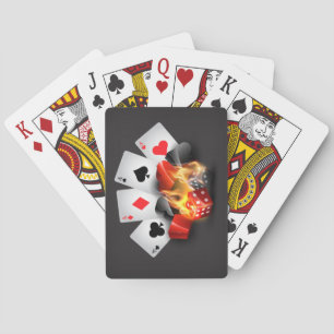 Flame Poker Casino Black Poker Cards