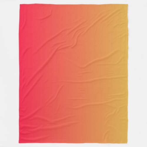Flame red and yellow ombre fleece blanket