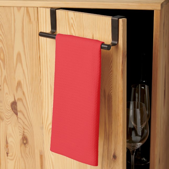 Flame Red  Kitchen Towel (Thirds Fold)