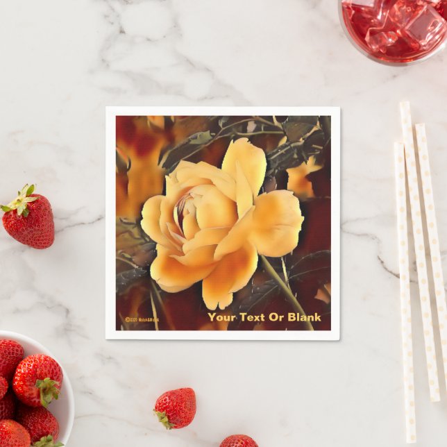 Flame Rose Napkins (Insitu)