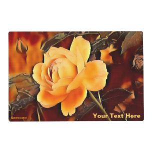 Flame Rose Placemat