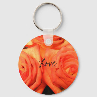 Flame Roses Keychain