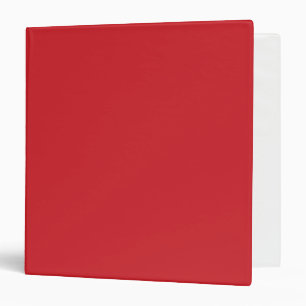Flame Scarlet Red 3 Ring Binder