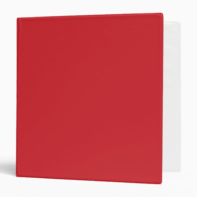 Flame Scarlet Red 3 Ring Binder (Front/Inside)