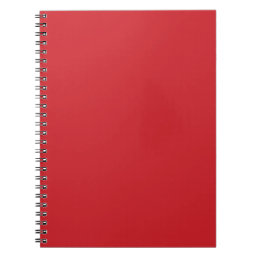 Flame Scarlet Red Notebook