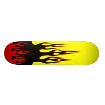 Flame Skateboard by calroofer at Zazzle