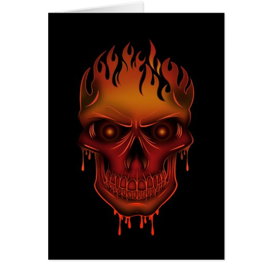 Flame Skull Cards (Front)