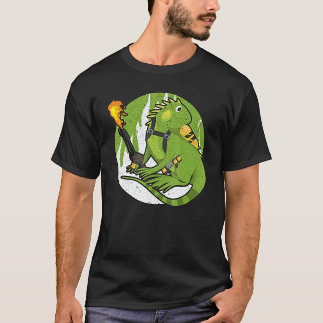 Flame Thrower  Flamethrower Hot Burn Dragon T-Shirt (Front)