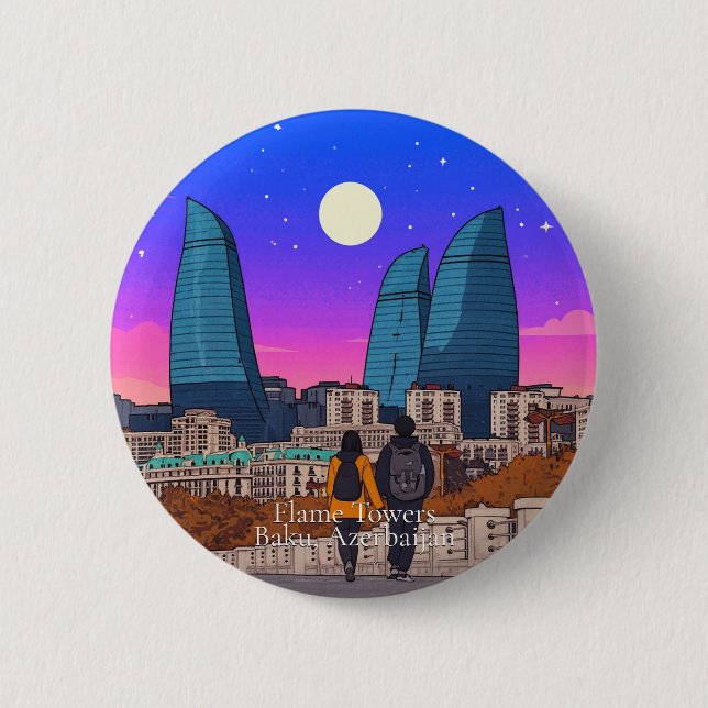 Flame Towers button (Front)