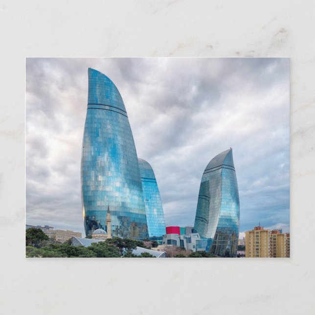 Flame towers postcard (Front)