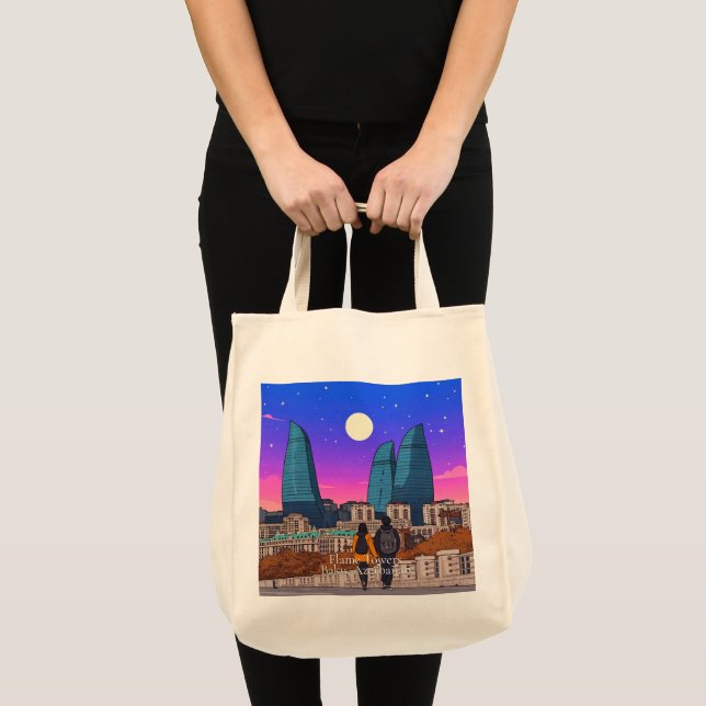 Flame Towers Tote Bag (Front (Product))