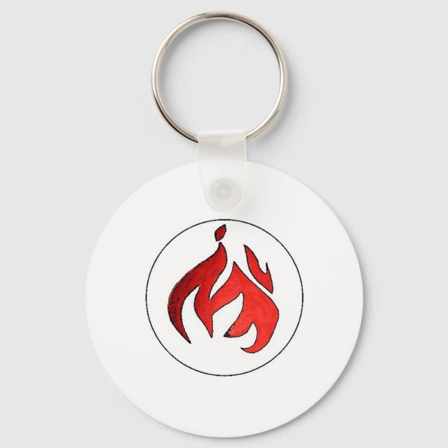 Flame Tuft of Fire from Hot Water Music Keychain (Front)