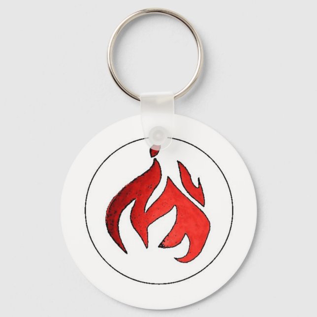 Flame Tuft of Fire from Hot Water Music Keychain (Front)