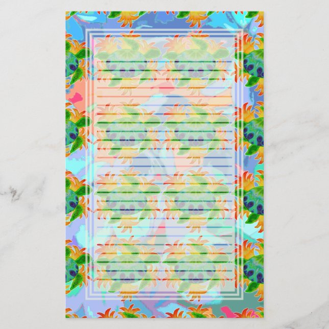 Flame Turtle Lined Stationery (Front)