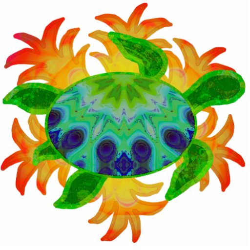 Flame Turtle Photo Sculpture | Zazzle