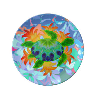 Flame Turtle Porcelain Plates