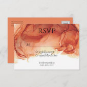 Flame Wedding RSVP Card (Front/Back)