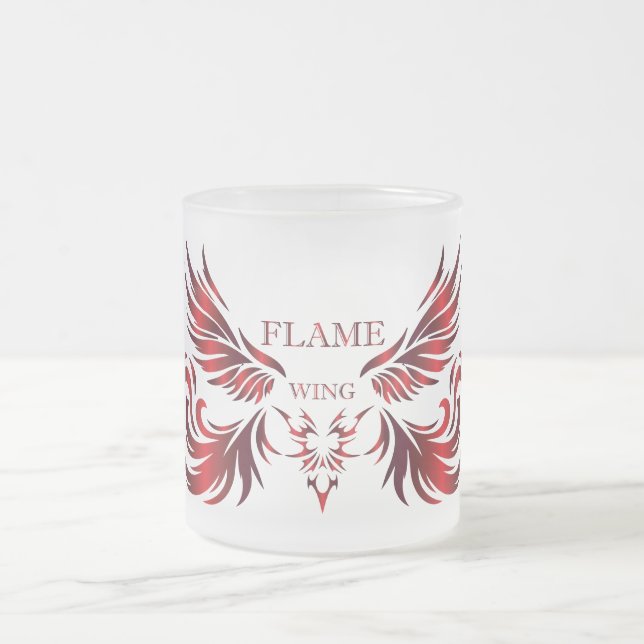 Flame Wing Glass Mug (Center)