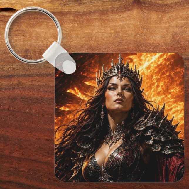 Flameborn Dragon Pact Keychain (Front)