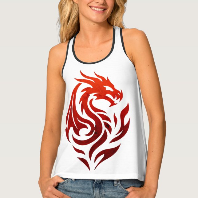 Flameborn Dragon Pact  Tank Top (Front)