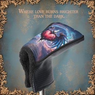 Flamebound Heart of the Moon – Gothic Cosmic Love  Golf Head Cover