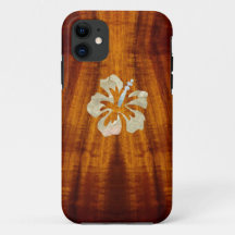 Flamed Koa with Hisbiscus