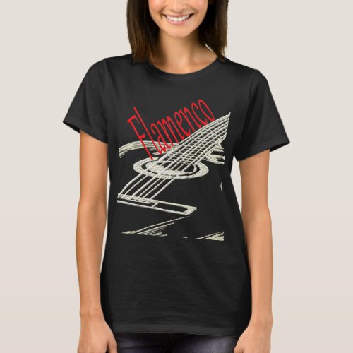 Flamenco Acoustic Guitar Player Premium  T_Shirt