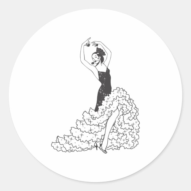 Flamenco_.ai Classic Round Sticker (Front)