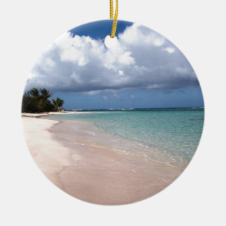 Flamenco Beach Culebra Ceramic Ornament