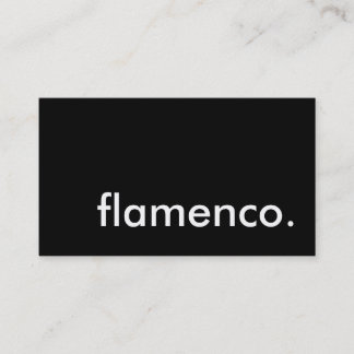 flamenco. business card