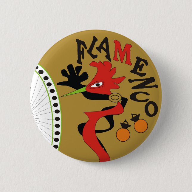 Flamenco Button (Front)