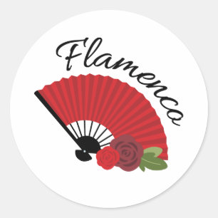 Flamenco Classic Round Sticker