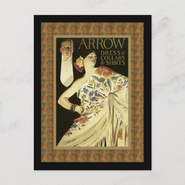 Flamenco Dance Girl Advertising Postcard (Front)