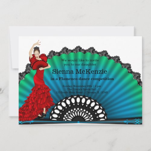Flamenco dance invitation