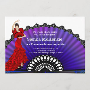 Flamenco dance invitation