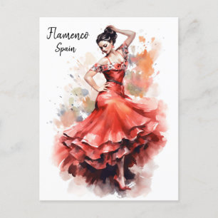 Flamenco Dance Spain Postcard - World of Dance