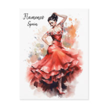 Flamenco Dance Spain Postcard - World of Dance