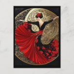 FLAMENCO DANCER #3 HOLIDAY POSTCARD