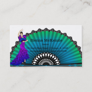 Flamenco dancer business card