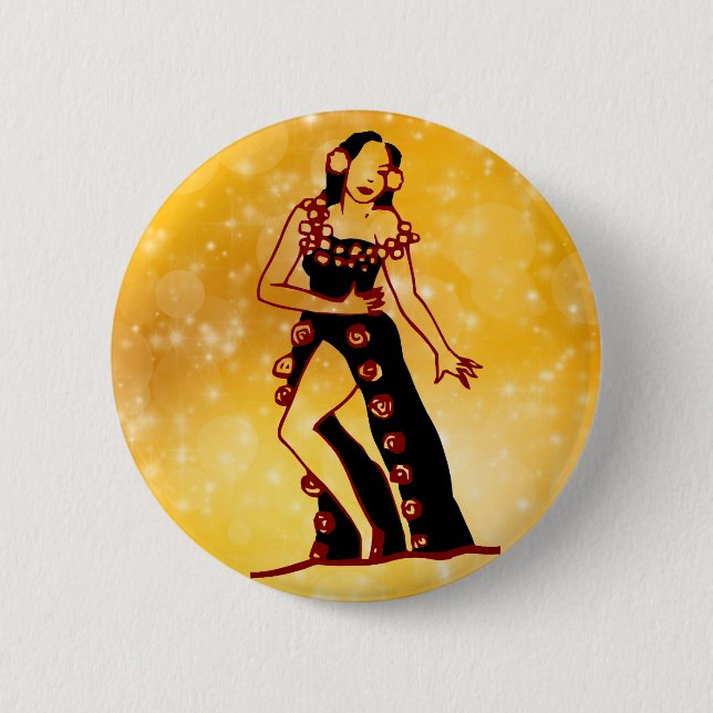 Flamenco dancer button (Front)